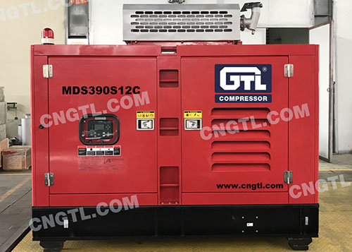 GTL POWER offer a customized 390CFM12BAR air compressor for sandblasting operations in -30℃ cold areas.